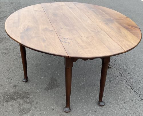 HUGE GEORGIAN MAHOGANY DROPLEAF DINING TABLE - ADDITIONAL PHOTO 5