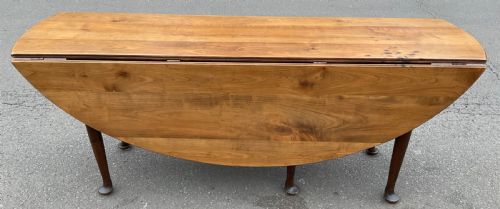 HUGE GEORGIAN MAHOGANY DROPLEAF DINING TABLE - ADDITIONAL PHOTO 6