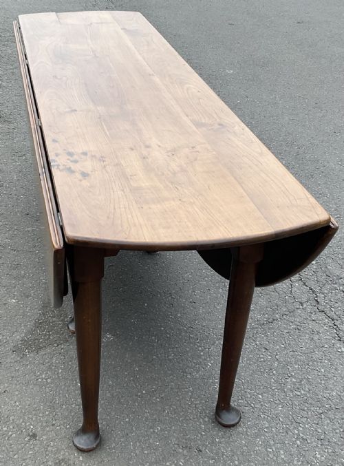 HUGE GEORGIAN MAHOGANY DROPLEAF DINING TABLE - ADDITIONAL PHOTO 7