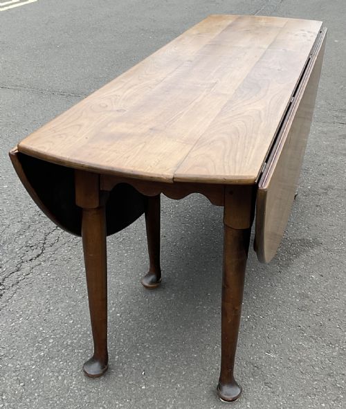 HUGE GEORGIAN MAHOGANY DROPLEAF DINING TABLE - ADDITIONAL PHOTO 8