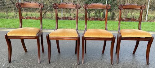 SET OF SIX REGENCY MAHOGANY DINING CHAIRS - ADDITIONAL PHOTO 6