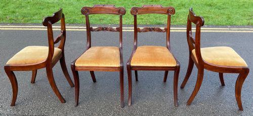 SET OF SIX REGENCY MAHOGANY DINING CHAIRS - ADDITIONAL PHOTO 7