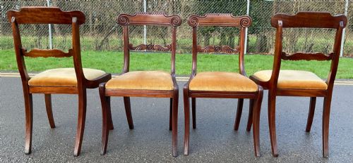 SET OF SIX REGENCY MAHOGANY DINING CHAIRS - ADDITIONAL PHOTO 9