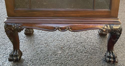 EDWARDIAN TALL NARROW MAHOGANY CABINET - ADDITIONAL PHOTO 4