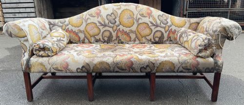 Georgian Style Camel Back Three Seater Settee