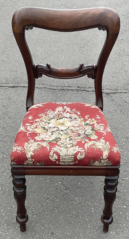 VICTORIAN SET OF SIX MAHOGANY DINING CHAIRS - ADDITIONAL PHOTO 4