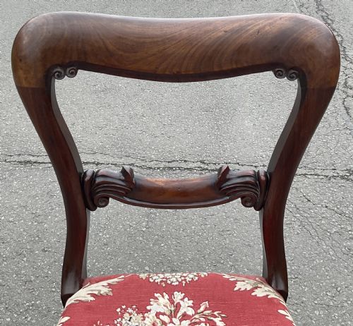 VICTORIAN SET OF SIX MAHOGANY DINING CHAIRS - ADDITIONAL PHOTO 5