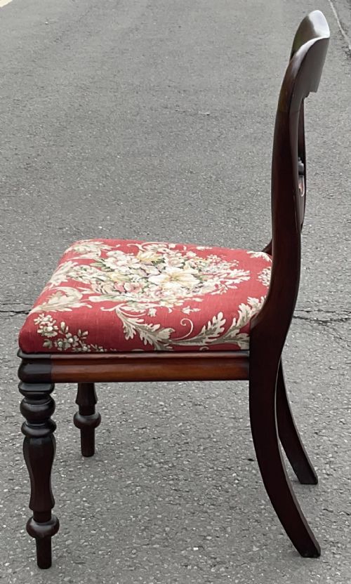 VICTORIAN SET OF SIX MAHOGANY DINING CHAIRS - ADDITIONAL PHOTO 7