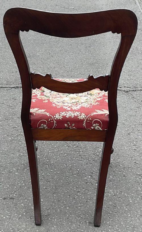 VICTORIAN SET OF SIX MAHOGANY DINING CHAIRS - ADDITIONAL PHOTO 8