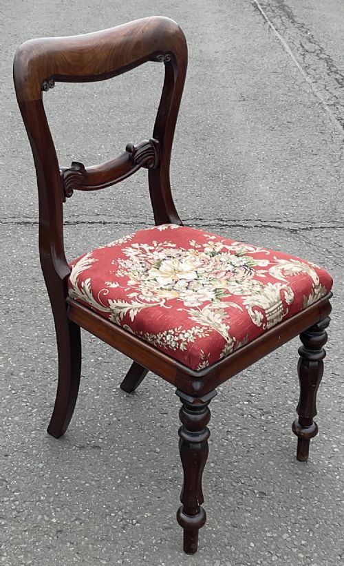 VICTORIAN SET OF SIX MAHOGANY DINING CHAIRS - ADDITIONAL PHOTO 9