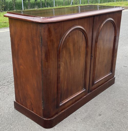 VICTORIAN MAHOGANY SIDE CUPBOARD - ADDITIONAL PHOTO 2