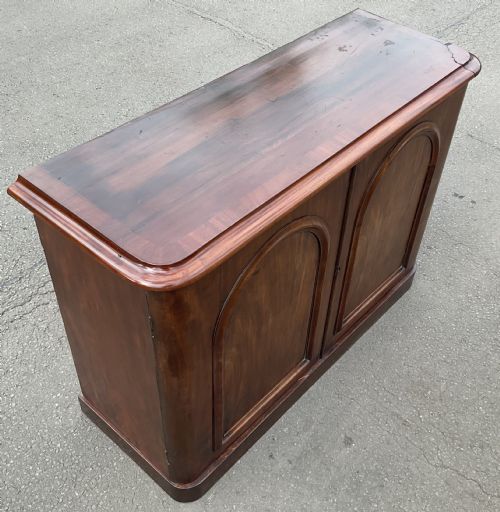 VICTORIAN MAHOGANY SIDE CUPBOARD - ADDITIONAL PHOTO 7