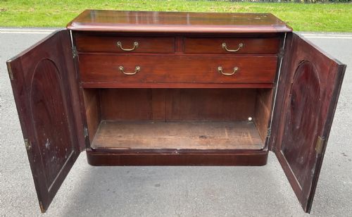 VICTORIAN MAHOGANY SIDE CUPBOARD - ADDITIONAL PHOTO 8