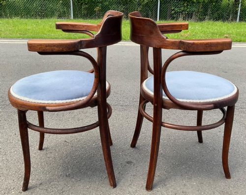 PAIR BENTWOOD ARMCHAIRS - ADDITIONAL PHOTO 8