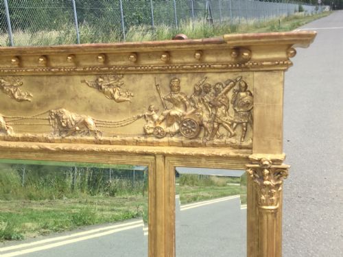 GEORGIAN STYLE GILT OVERMANTEL MIRROR - ADDITIONAL PHOTO 2