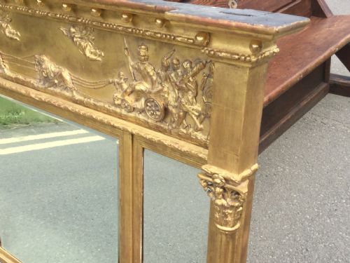 GEORGIAN STYLE GILT OVERMANTEL MIRROR - ADDITIONAL PHOTO 3