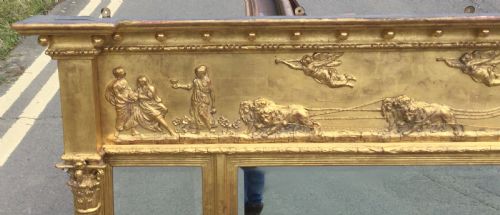 GEORGIAN STYLE GILT OVERMANTEL MIRROR - ADDITIONAL PHOTO 5