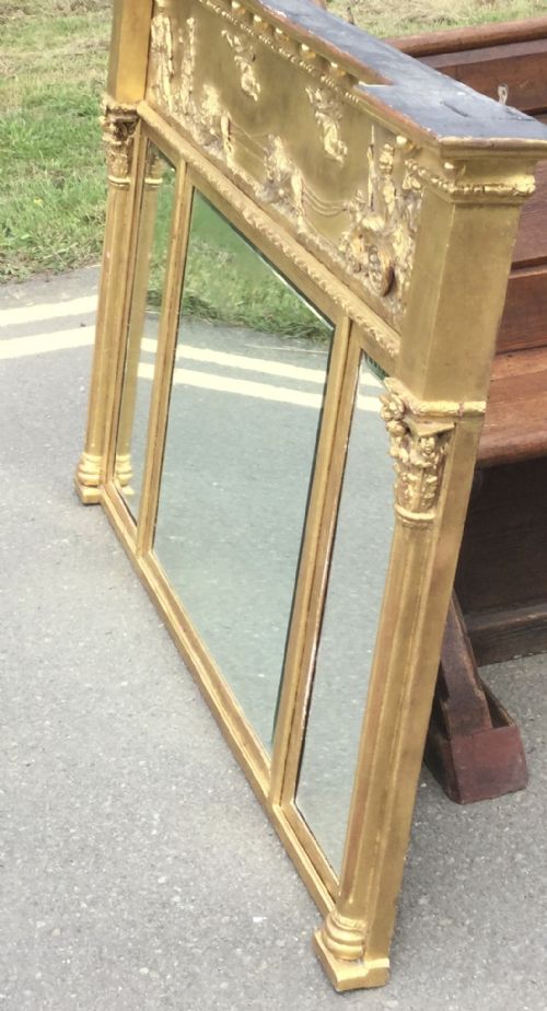 GEORGIAN STYLE GILT OVERMANTEL MIRROR - ADDITIONAL PHOTO 6