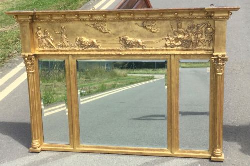 GEORGIAN STYLE GILT OVERMANTEL MIRROR - ADDITIONAL PHOTO 7