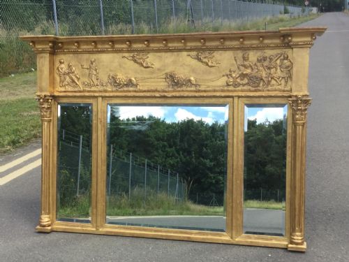 GEORGIAN STYLE GILT OVERMANTEL MIRROR - ADDITIONAL PHOTO 8