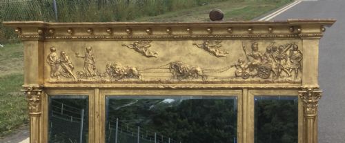 GEORGIAN STYLE GILT OVERMANTEL MIRROR - ADDITIONAL PHOTO 9