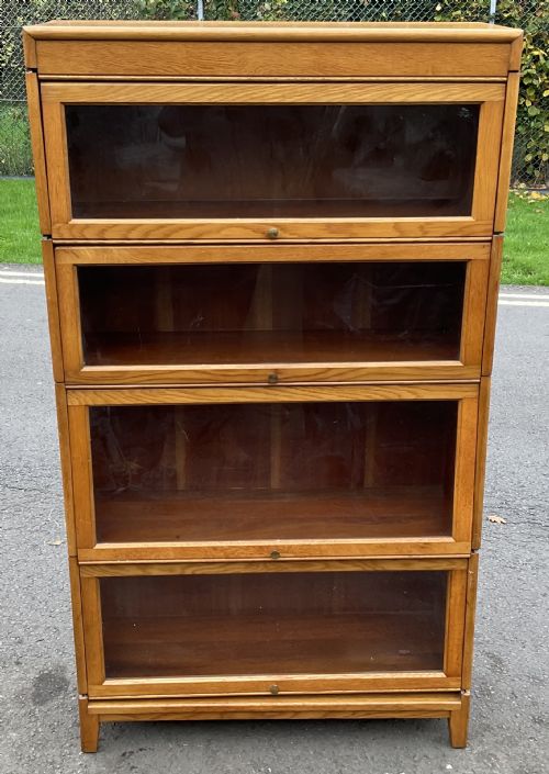 GOLDEN OAK STACKING BOOKCASE BY GUNN - ADDITIONAL PHOTO 1