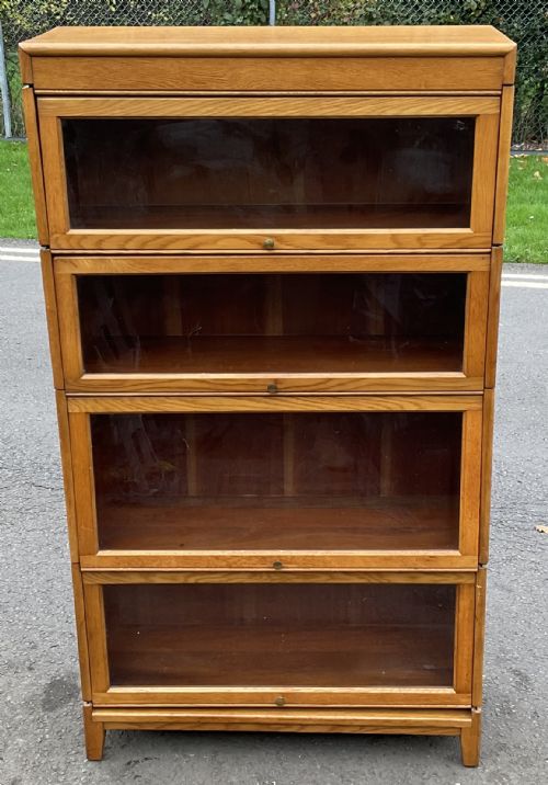 GOLDEN OAK STACKING BOOKCASE BY GUNN - ADDITIONAL PHOTO 2