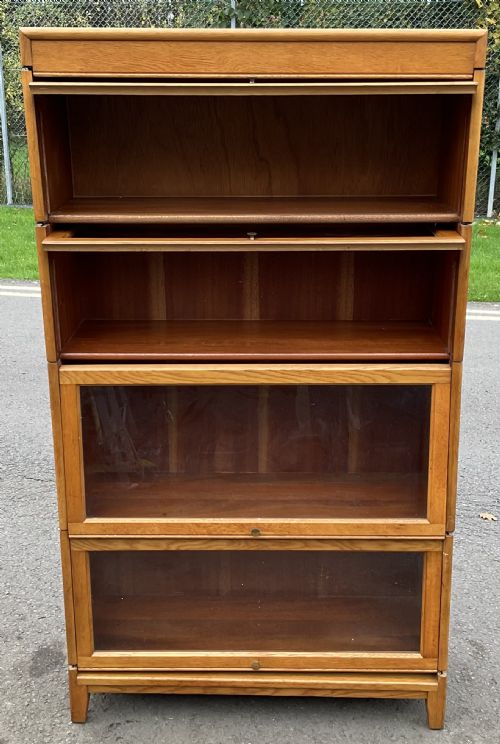 GOLDEN OAK STACKING BOOKCASE BY GUNN - ADDITIONAL PHOTO 5