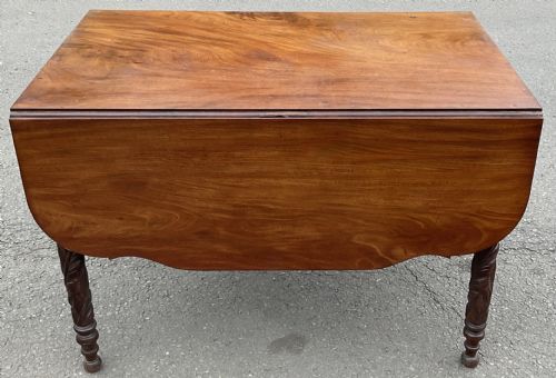 REGENCY MAHOGANY PEMBROKE DINING TABLE - ADDITIONAL PHOTO 3