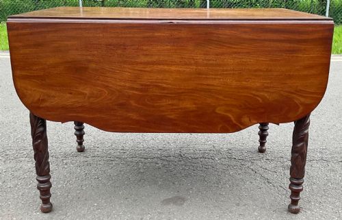 REGENCY MAHOGANY PEMBROKE DINING TABLE - ADDITIONAL PHOTO 4