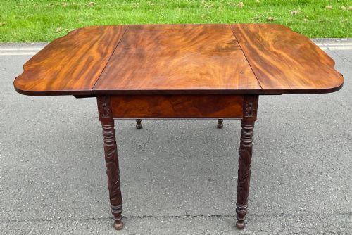 REGENCY MAHOGANY PEMBROKE DINING TABLE - ADDITIONAL PHOTO 7