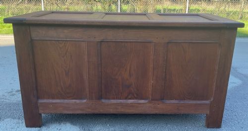 ANTIQUE OAK BLANKET CHEST - ADDITIONAL PHOTO 5