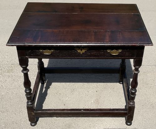 GEORGIAN LARGE OAK SIDE TABLE - ADDITIONAL PHOTO 1