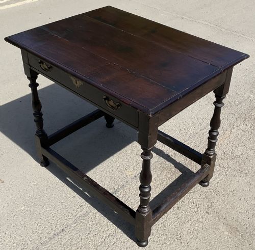 GEORGIAN LARGE OAK SIDE TABLE - ADDITIONAL PHOTO 2