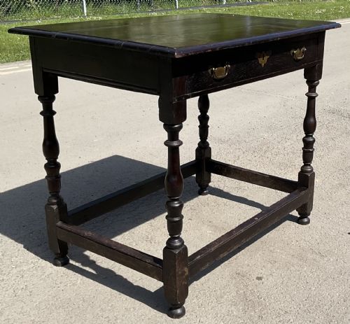 GEORGIAN LARGE OAK SIDE TABLE - ADDITIONAL PHOTO 3