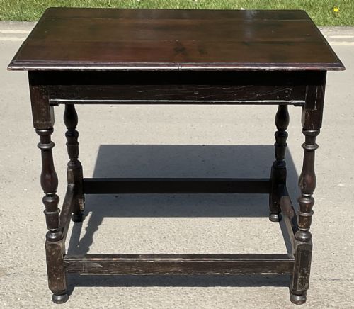 GEORGIAN LARGE OAK SIDE TABLE - ADDITIONAL PHOTO 6