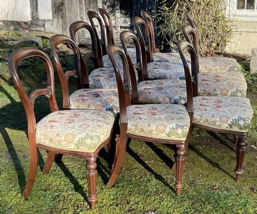 SET OF TWELVE VICTORIAN MAHOGANY DINING CHAIRS - ADDITIONAL PHOTO 2