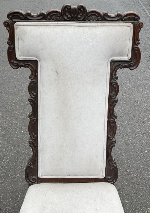 VICTORIAN MAHOGANY PRAYER CHAIR - ADDITIONAL PHOTO 2