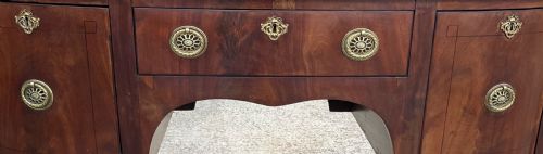GEORGIAN MAHOGANY BOWFRONT SIDEBOARD - ADDITIONAL PHOTO 6