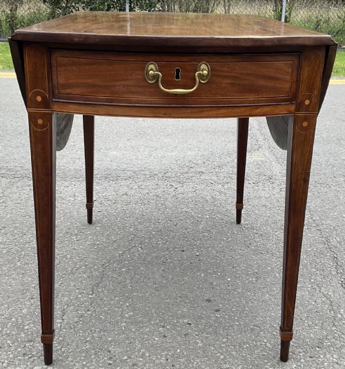 GEORGIAN OVAL MAHOGANY DROPLEAF TABLE - ADDITIONAL PHOTO 3