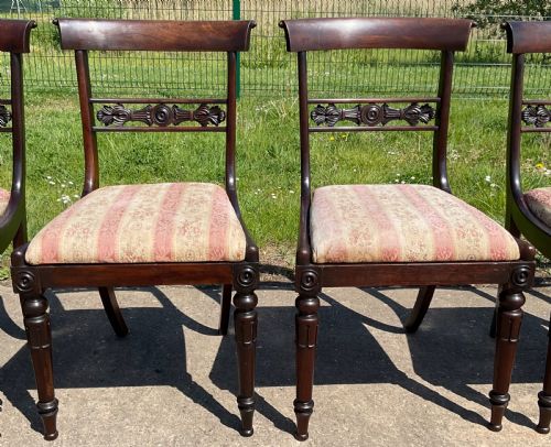 SET OF SIX REGENCY ROSEWOOD DINING CHAIRS - ADDITIONAL PHOTO 2