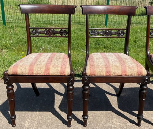 SET OF SIX REGENCY ROSEWOOD DINING CHAIRS - ADDITIONAL PHOTO 3