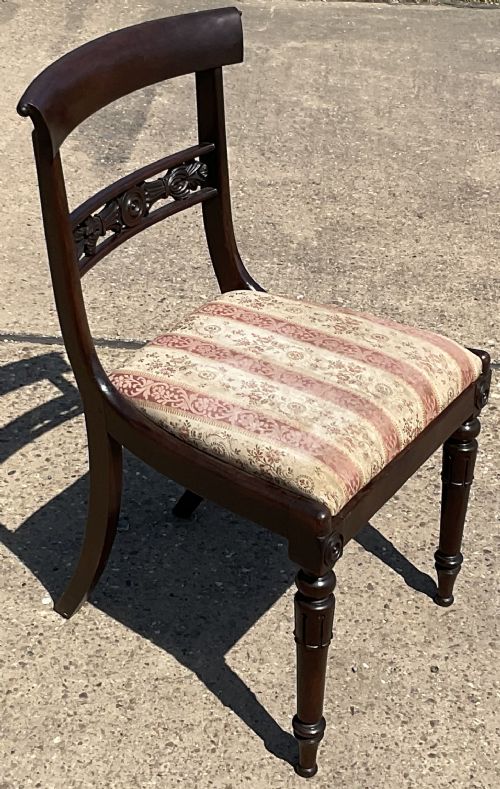 SET OF SIX REGENCY ROSEWOOD DINING CHAIRS - ADDITIONAL PHOTO 9