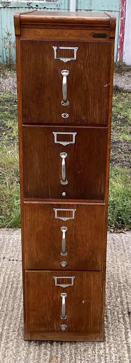 Deco Oak Filing Cabinet