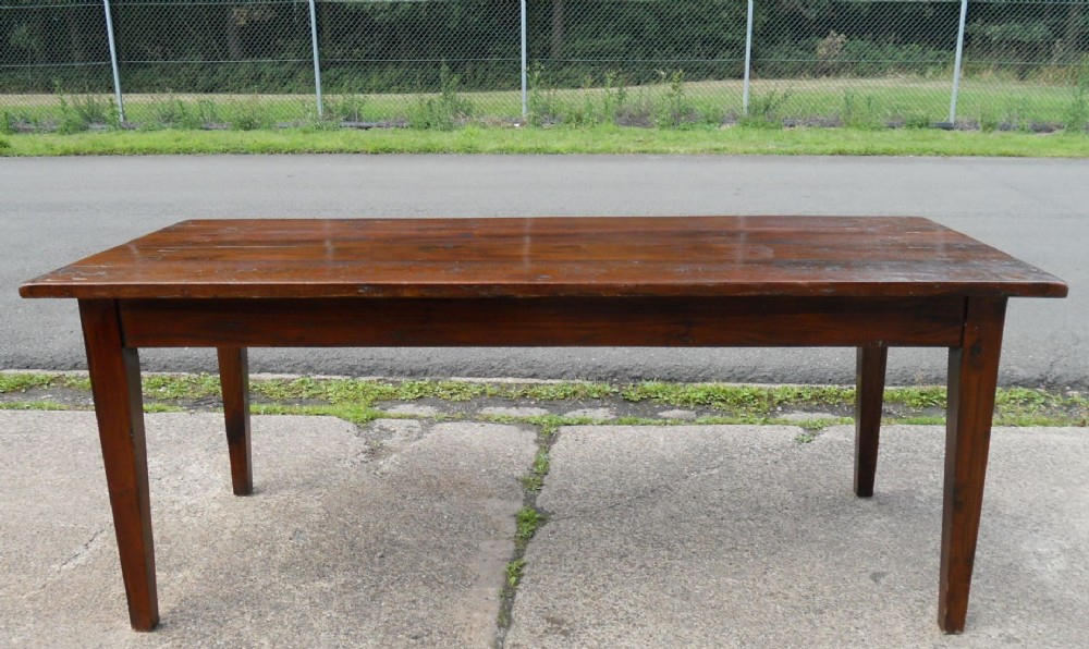 Large Oak Kitchen Dining Table to Seat Eight