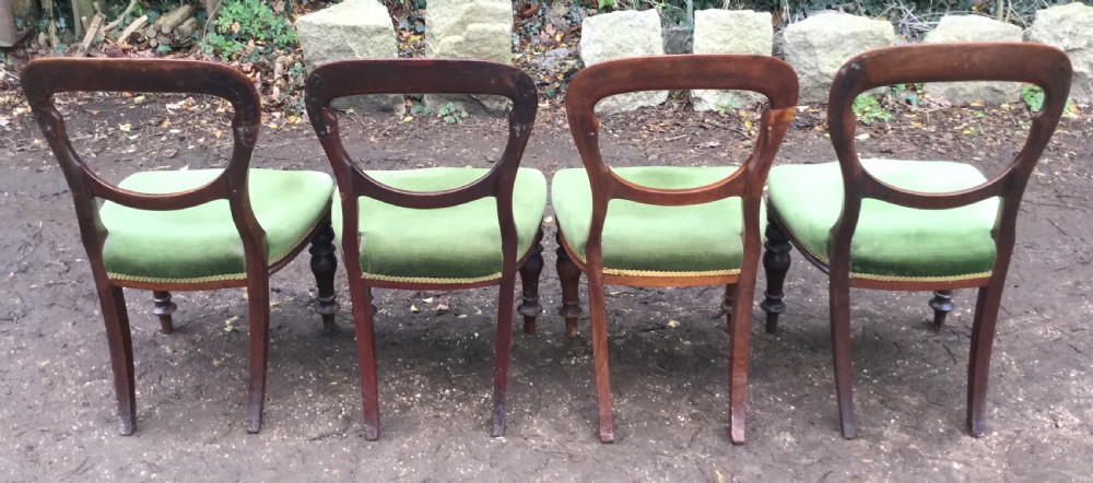 Set of Four Victorian Mahogany Dining Chairs View III