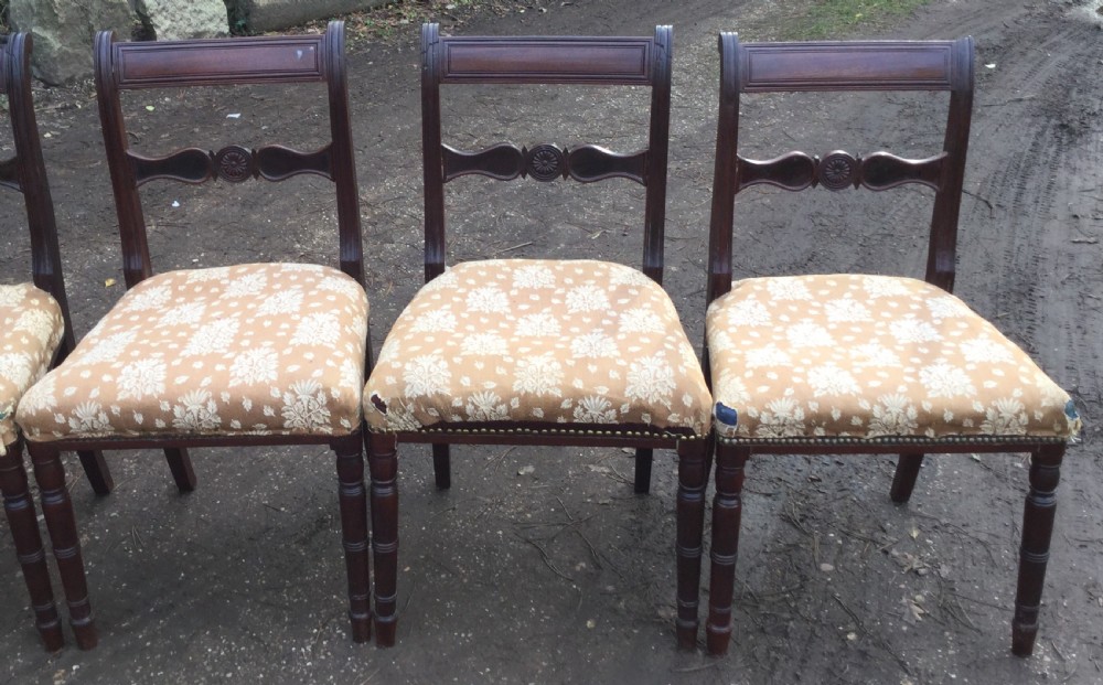 Set of Five Georgian Mahogany Dining Chairs View IV