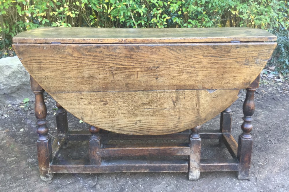 Antique Large Oak Gateleg Dining Table View II