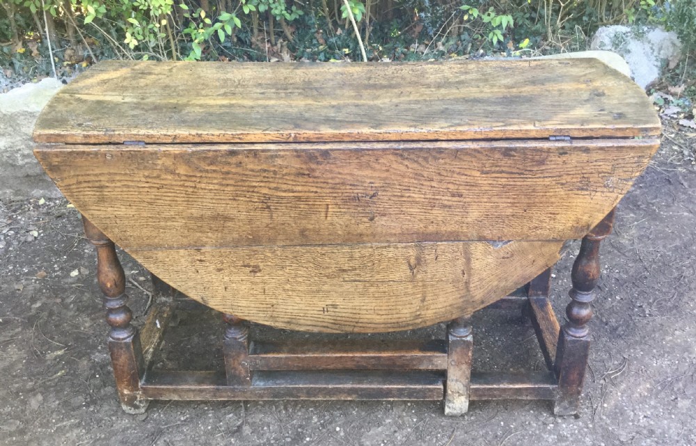 Antique Large Oak Gateleg Dining Table View III