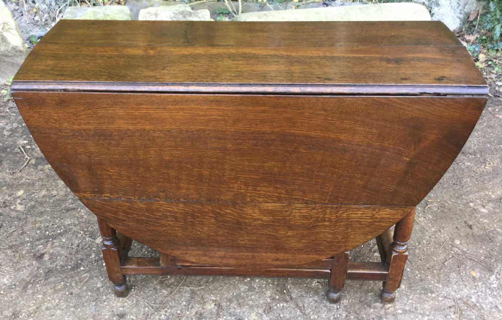 Antique Oak Gateleg Dining Table  View VI